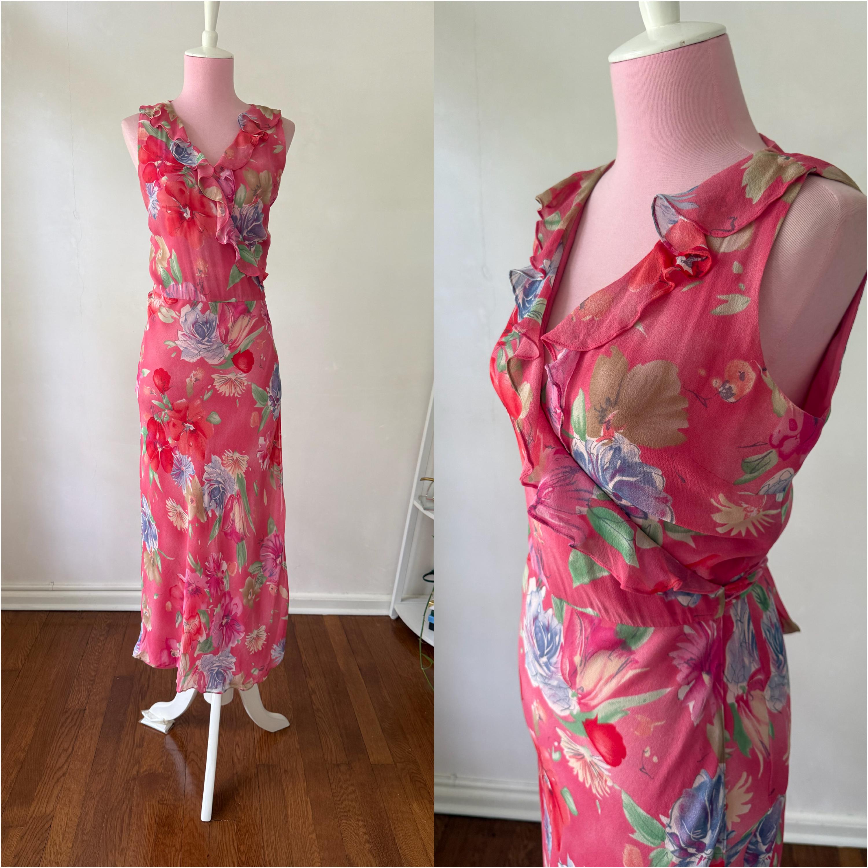 Ralph Lauren Silk Dress - Etsy