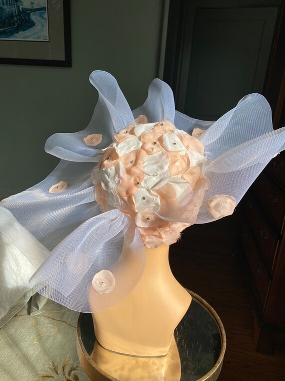 Vintage Hat, Straw Hat, Picture Hat, Summer Hat, … - image 6