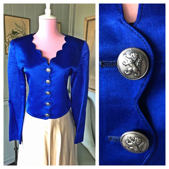 Cropped Jacket, Silk Jacket, German Jacket, Dress