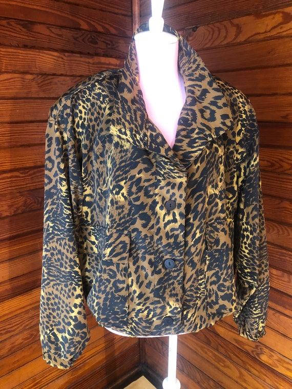 80s Jacket, Leopard Jacket, Leopard Coat, Leopard… - image 7