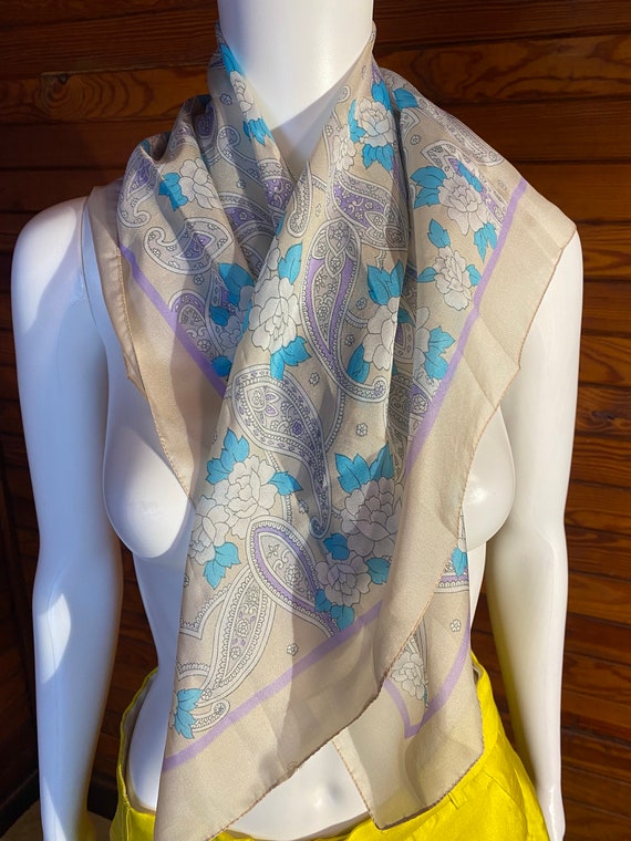 Vintage CHANEL large navy 100% silk scarf with gold, pink, ivory, purp –  eNdApPi ***where you can find your favorite designer  vintages..authentic, affordable, and lovable.