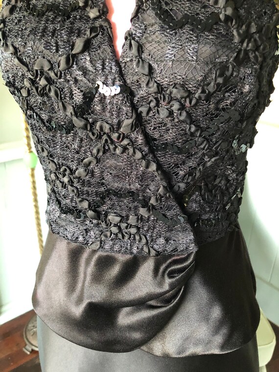 Wrap Top, Sequin, Lace, Sequin Blouse, Beaded Top… - image 5