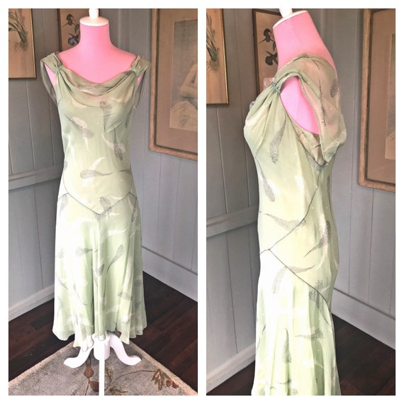 20s Style Dress, Silk Dress, 20s Dress, 90s Does 2