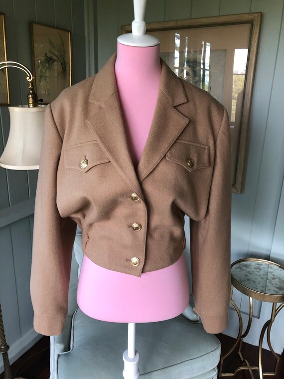 Military Jacket, Camel Jacket, Vintage Designer, C