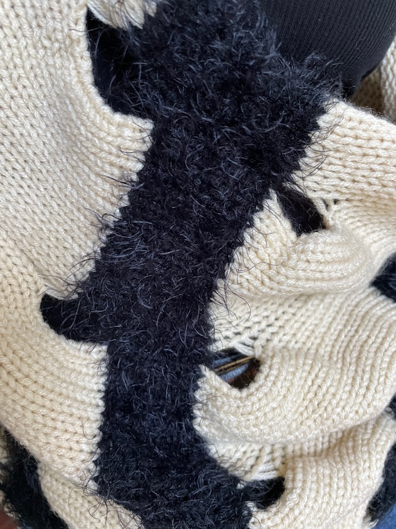 Angora Sweater, 80s Sweater, Batwing Sweater, Fla… - image 6