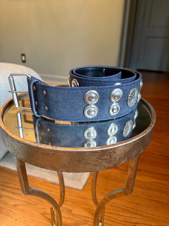 Vintage Women’s Belt, Vintage Western Belt, 70s Belt, Country Western Belt, Denim Belt, Cowgirl Belt, Womens Western Belt, Large