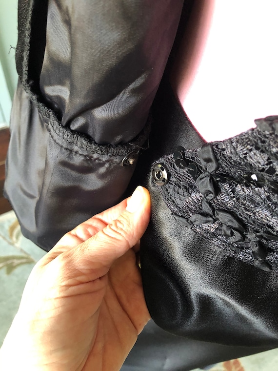 Wrap Top, Sequin, Lace, Sequin Blouse, Beaded Top… - image 6