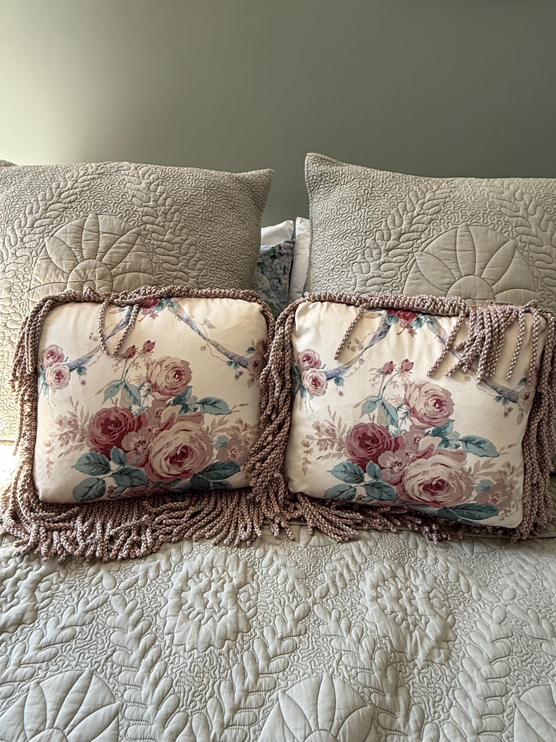 Laura Ashley Designer Kissenbezug "FORSYTHIA" Sunshine Verschiedene Größen