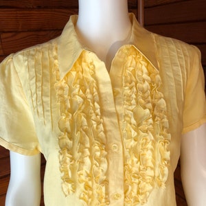 Linen Blouse, Linen Top, Vintage Linen, Vintage Cotton Blouse, Linen Shirt, Brooks Brothers Medium image 4
