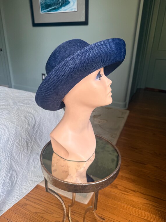 Vintage Hat, Straw Hat, Blue Hat, Sears, Summer H… - image 5
