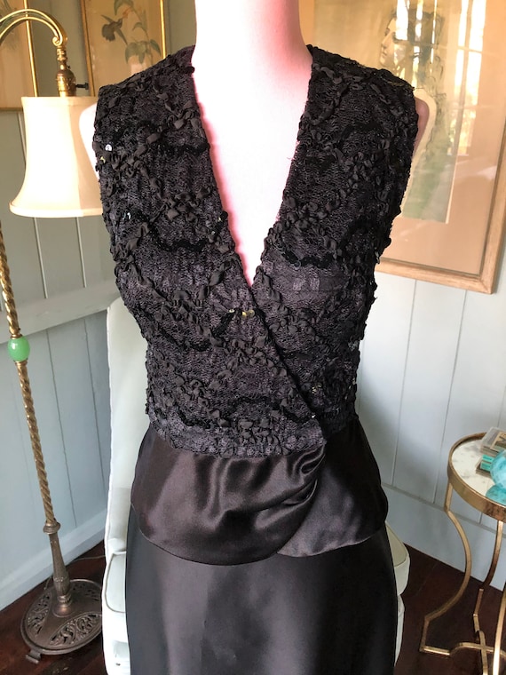 Wrap Top, Sequin, Lace, Sequin Blouse, Beaded Top… - image 3