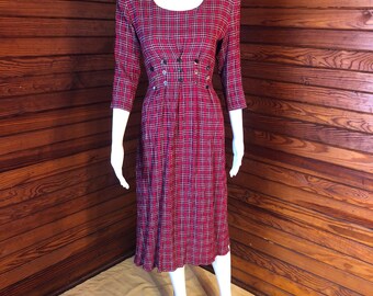 princess polly baby blue dress Vintage 90s Cop Copine Plaid Mini Dress