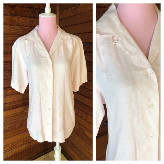 vintage linen blouse Gem