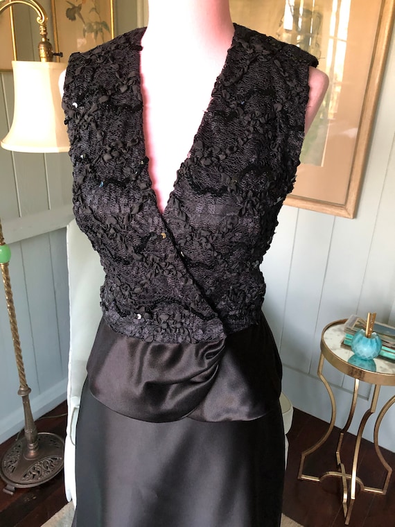 Wrap Top, Sequin, Lace, Sequin Blouse, Beaded Top… - image 1