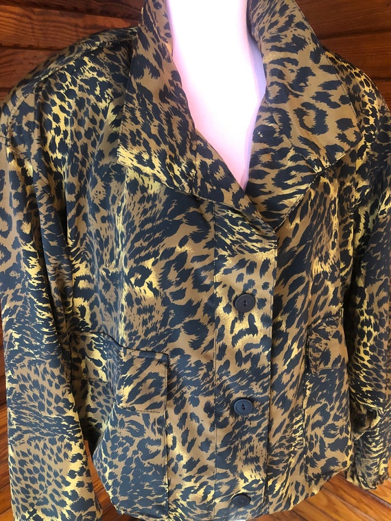 80s Jacket, Leopard Jacket, Leopard Coat, Leopard… - image 3