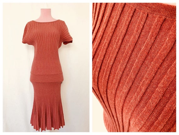 Sweater Dress, 30s Style Dress, Like 30s Dress, 90