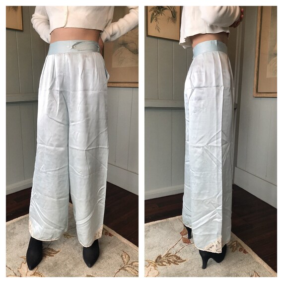 40s Pants, Silk Lingerie, Silk Pants, Vintage Ling