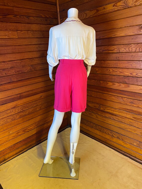 High Waisted Shorts, Linen Shorts, Bermuda Shorts… - image 8