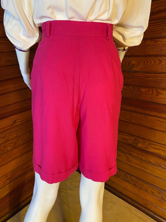 High Waisted Shorts, Linen Shorts, Bermuda Shorts… - image 9