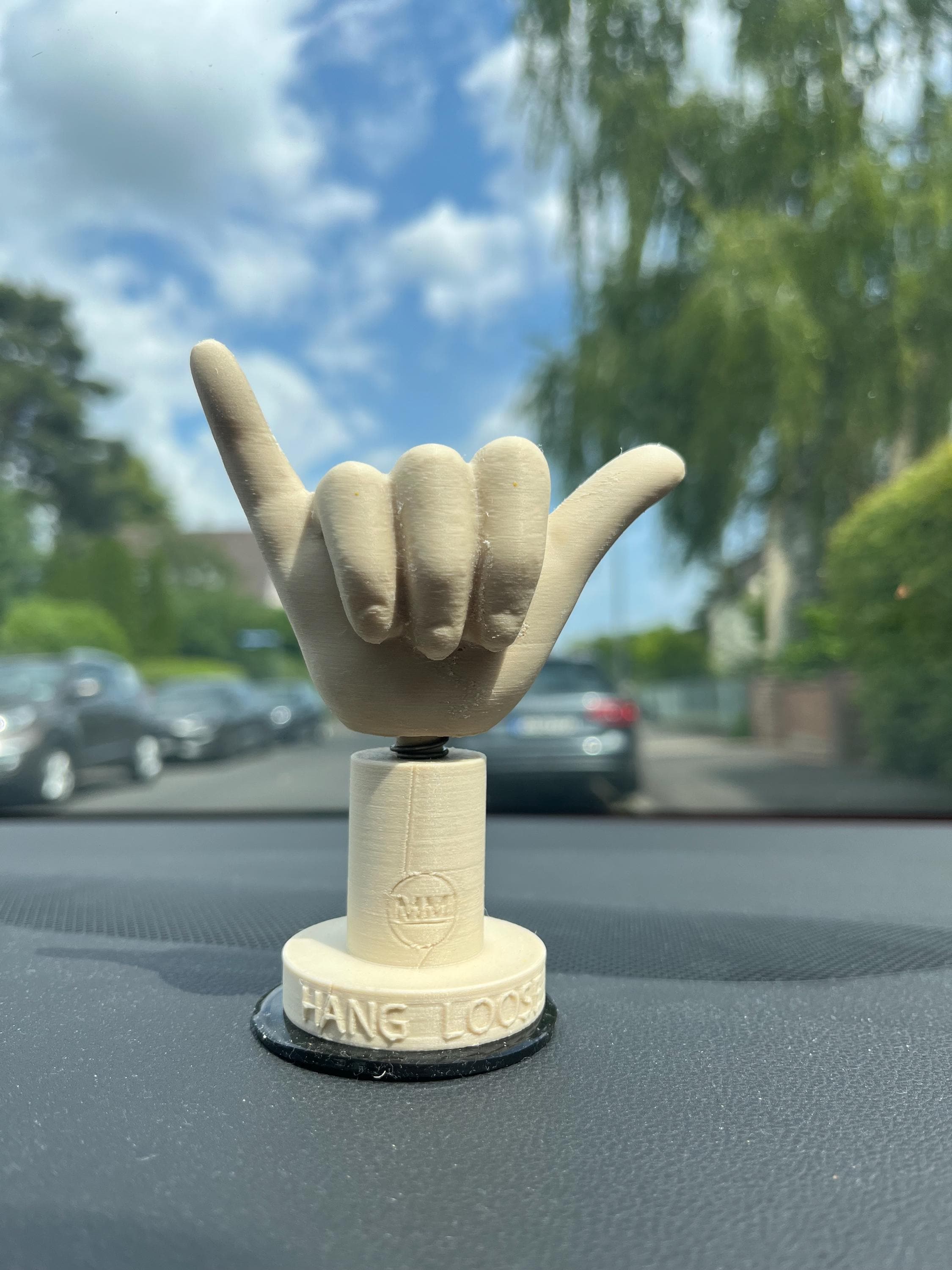 Hang Loose Wobble Hand - Bobblehead - Surf Vanlife Bulli