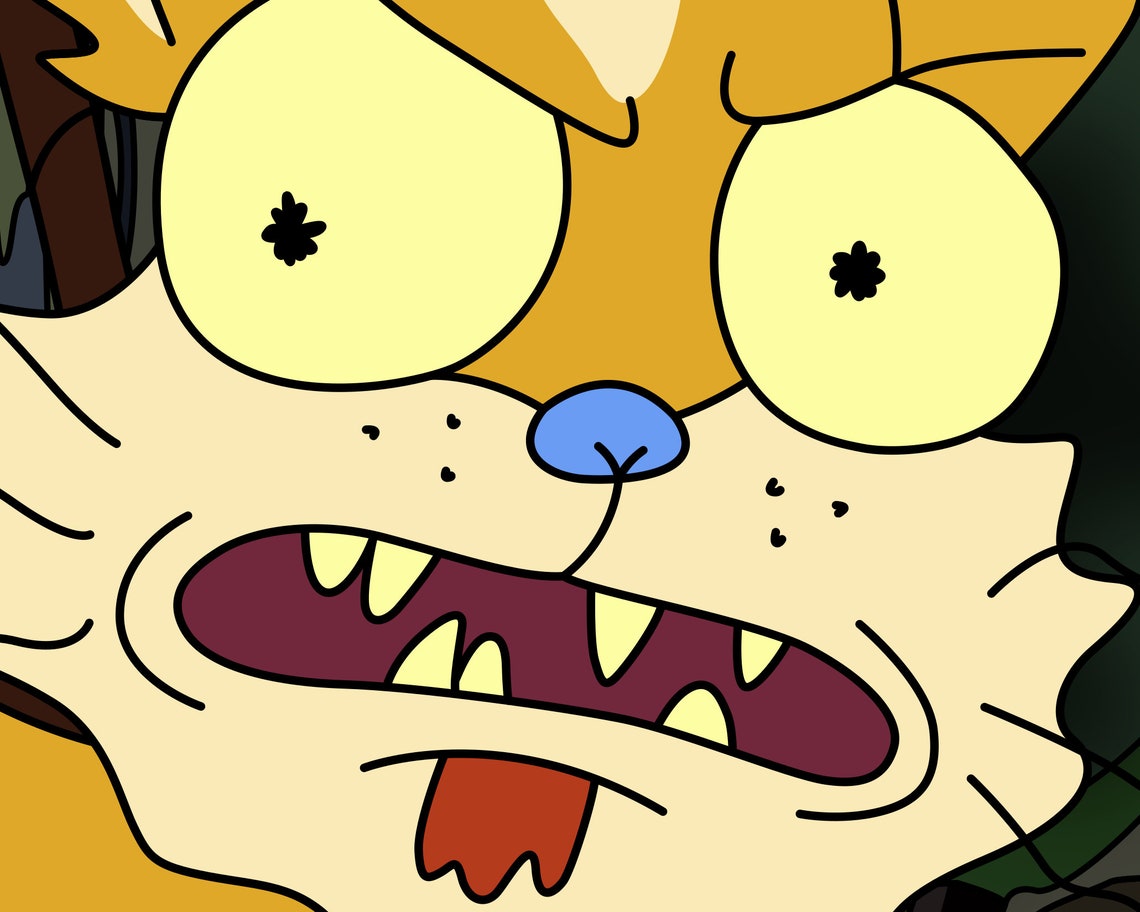 Squanchy Squanching Rick & Morty Poster Print / Canvas Wrap Etsy