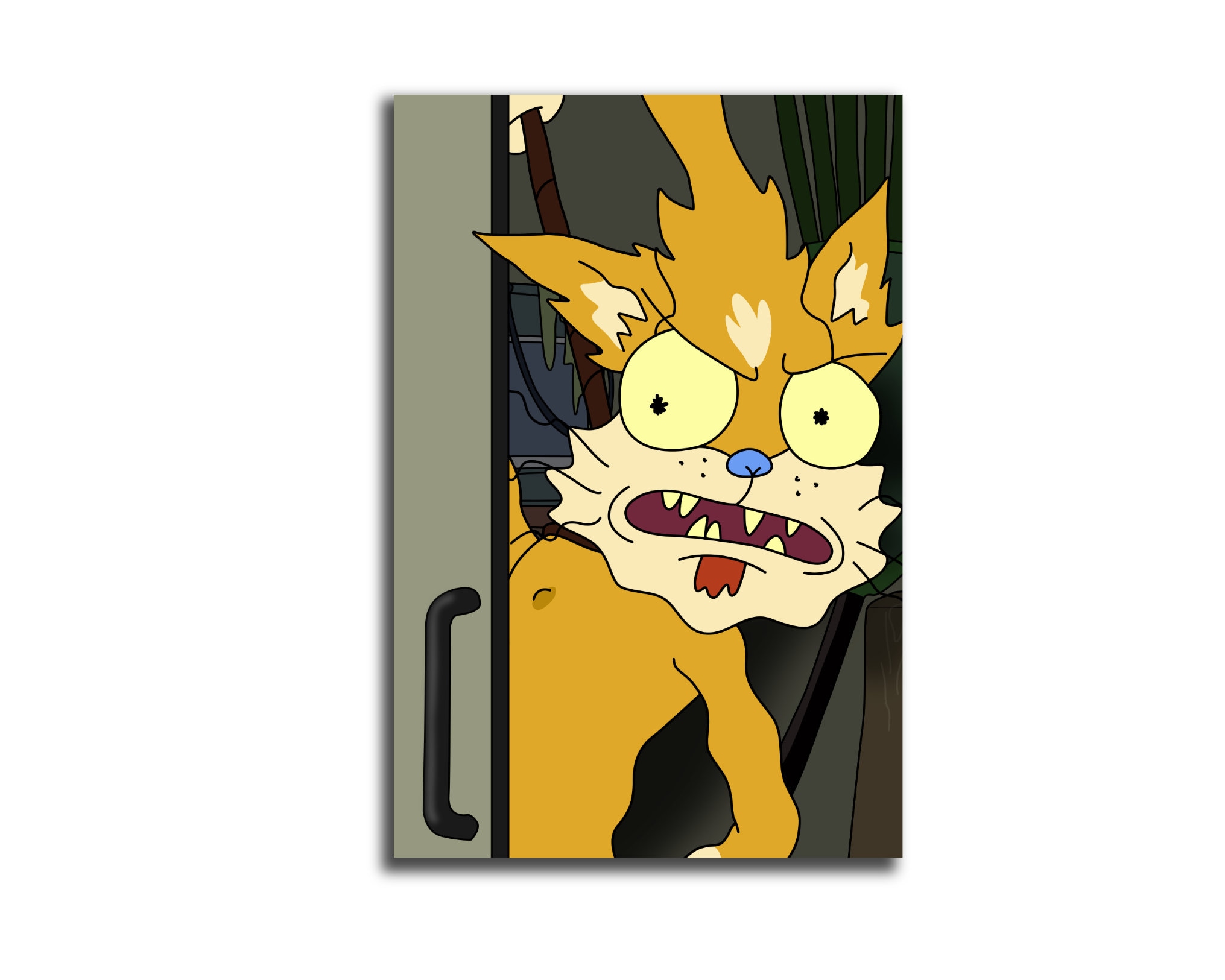 Squanchy Squanching Rick & Morty Poster Print / Canvas Wrap Etsy