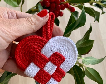 Crochet Heart Ornament - Small