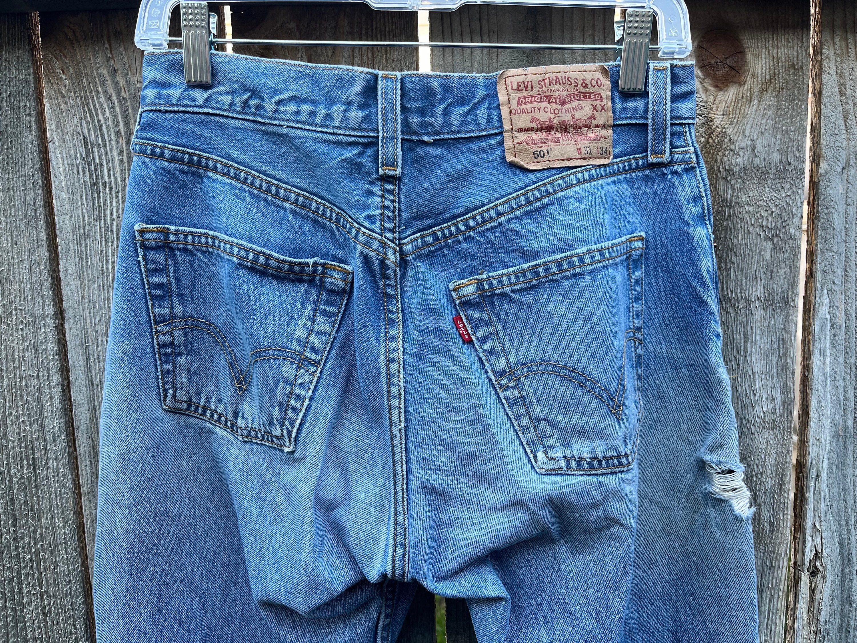 Vintage Levi 501 Jeans - W31 L34 #1 - Etsy
