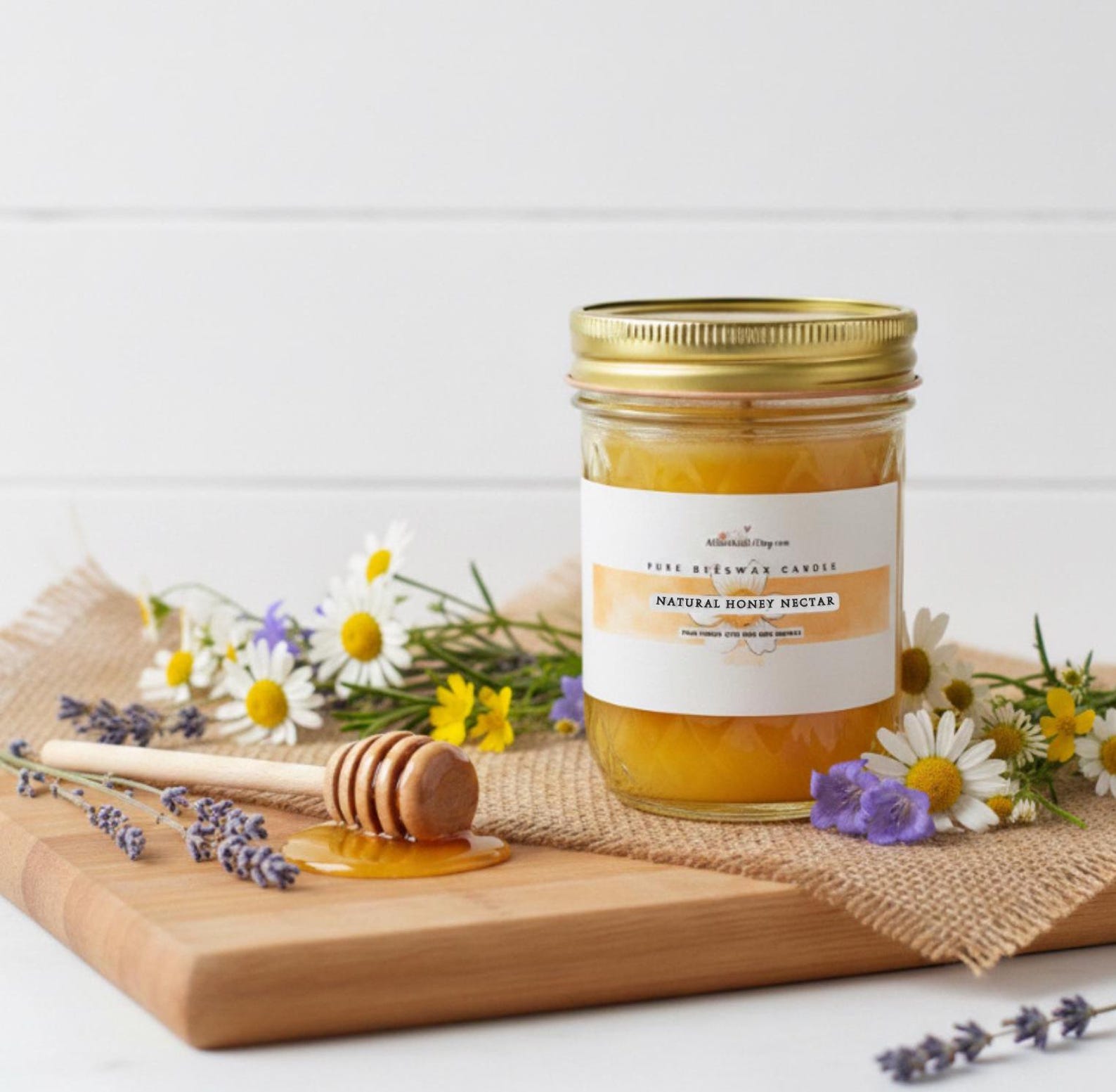 Beeswax Candles with Essential Oils: Hand Poured, Non Toxic Candle with Gift Box - 3 Pack - 4 Oz Size, Palo Santo Sandalwood