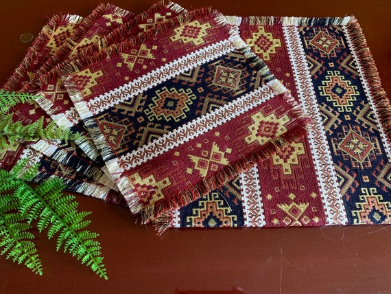 Armenian Textile Ethnic Table Linen Set Runner Placemat Etsy