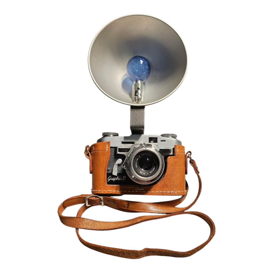 ヴィンテージ Graflex Graphic 35 レンジファインダーカメラ（レザー