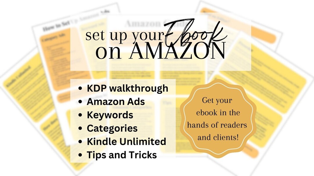 How to Get Your Ebook on Amazon Publish Your Ebook KDP Amazon Ads Get Readers and Clients