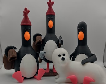 Wallace, Grommit & Feathers Mcgraw - Etsy