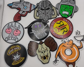 Various wasteland coasters, 9 to choose from