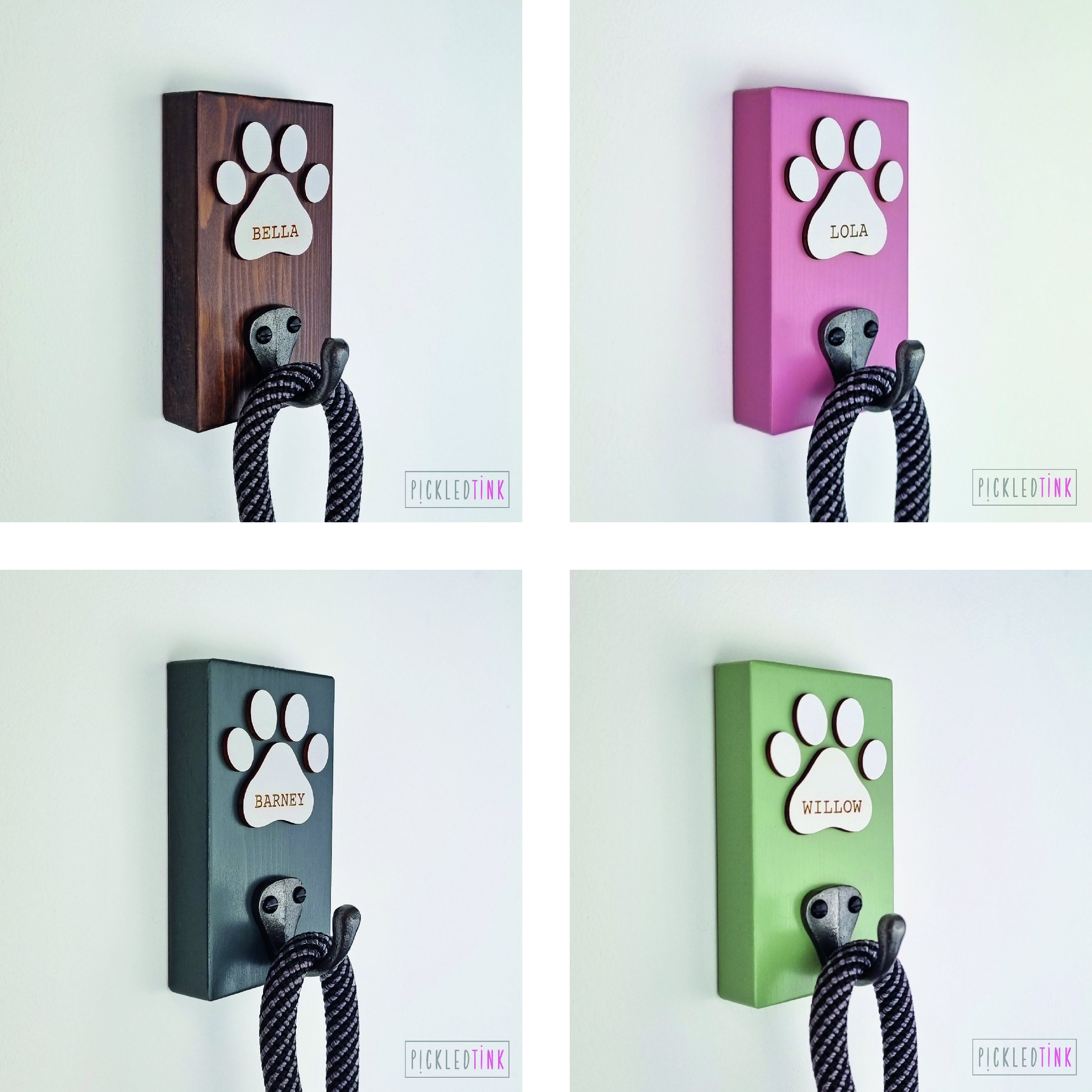 Personalised Dog Lead Hook Etsy UK