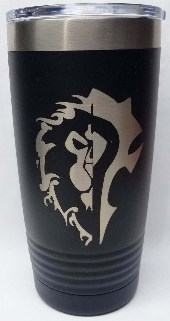World Of Warcraft Horde Alliance Combined Custom Engraved Etsy