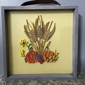 Harvest Wheat Quilled Wall Art