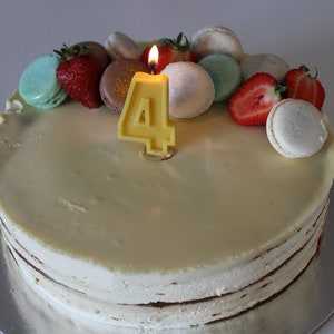 Cake Candle, Digital  birthday candle 1 2 3 4 5 6 7 8 9 0, Bees Birthday, Digital Candle, Bees candles, Natural Cake, Digital Bee Candle