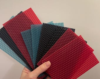 Bienenwachskerzen-Set zum Selbermachen | Natürliche Honigwabenplatten, Dochte, Anleitung