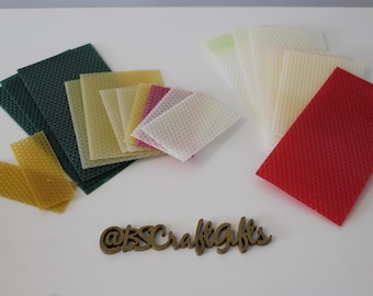 Beeswax Coloured Bundle Sheets | Bargain Candle Making Kit | Craft Set | Make Your Own Candles