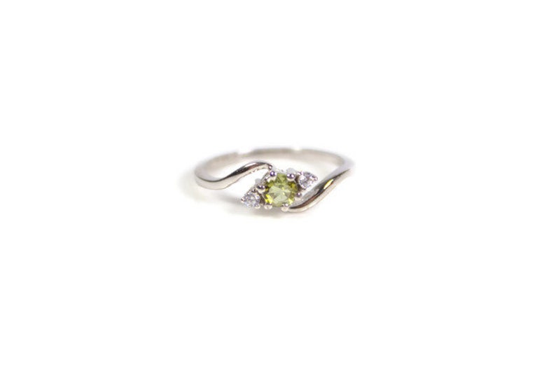 92.5 Sterling Silver ring,Gemstone ring,Tourmaline Handmade jewelry,October birthstone,Promise ring Natural Green Tourmaline ring AAA R47