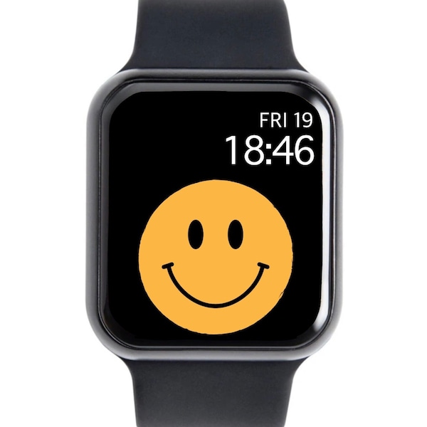 APPLE WATCH FACE, Smiley Apple Watch Charms, Trendy Watch Accesories, Apple Watch Wallpaper Charm, Smiley Face Charms, Watch Wallpaper