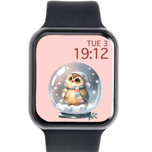 Owl Apple Watch Face Wallpaper OWL DIGITAL DOWNLOAD Apple Watch Charms