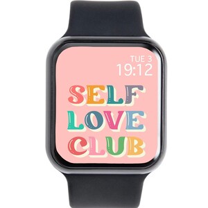 Apple Watch Wallpaper, Apple Watch Face, Self Love Club, Apple Watch Charms, Watch Wallpaper, Digital Download, JPG