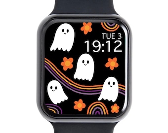 Halloween Spooky Cute Apple Watch Wallpaper Fall Autumn Watch Face