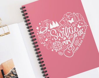 TAYLOR Swift NOTEBOOK SWIFTIE Journal Eras Inspired Music Fan Matte Notebook Swifty Concert Merch Notebook for Taylor Swift Fan Gift