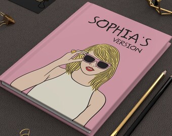 PERSONALIZED TAYLOR SWIFT Journal, Custom Swiftie Notebook, Personalized Version Notebook, Taylor Notebook, Swiftie Gift, Taylors Version