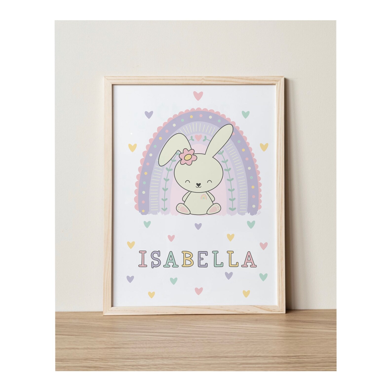 Name nursery print .Personalized Name nursery wall art Baby Etsy