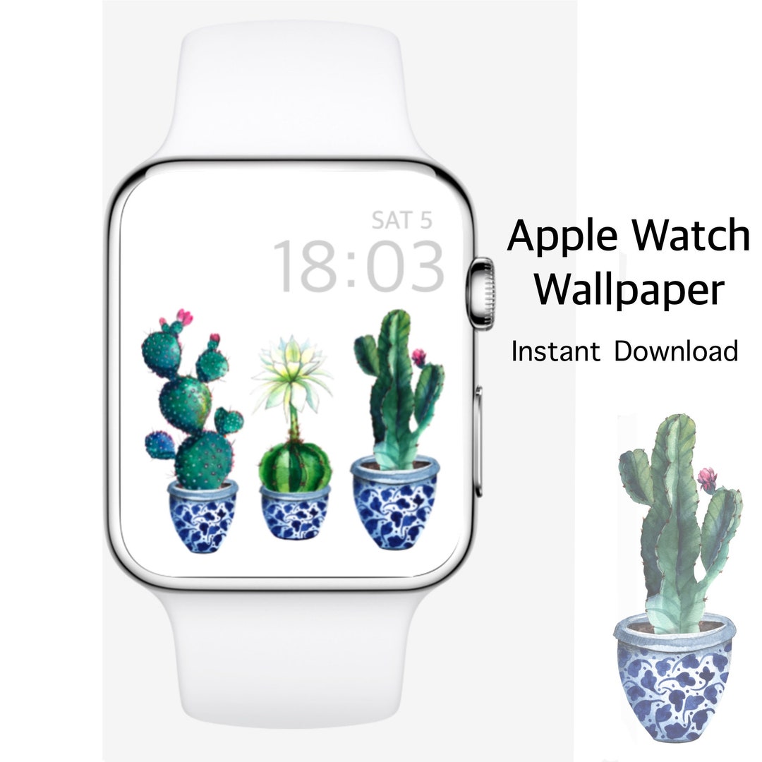 CACTUS Apple Watch Wallpaper Cactus Design for Your Apple Etsy