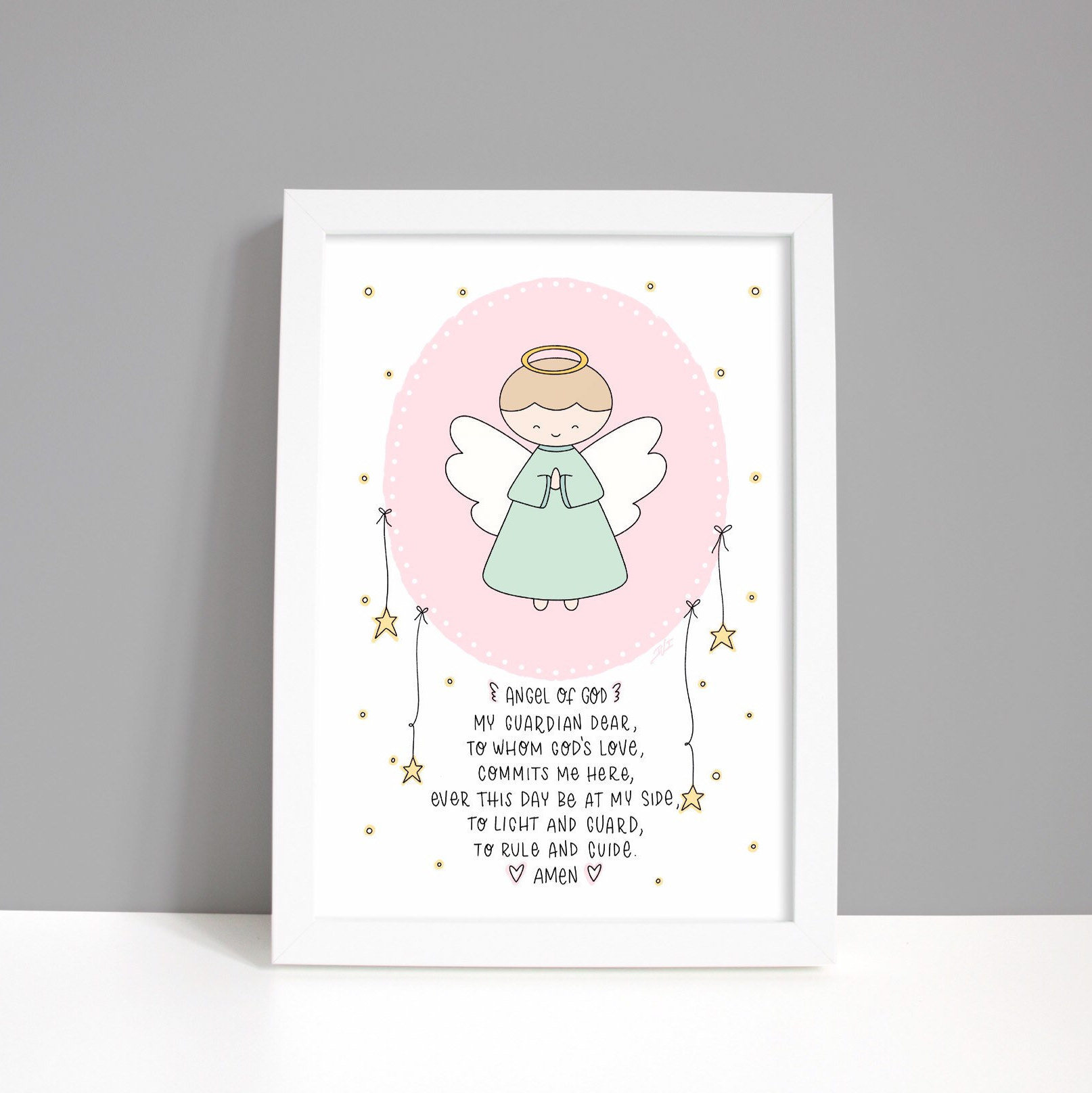 Paper & Party Supplies Templates Paper Nursery Art Godchild from